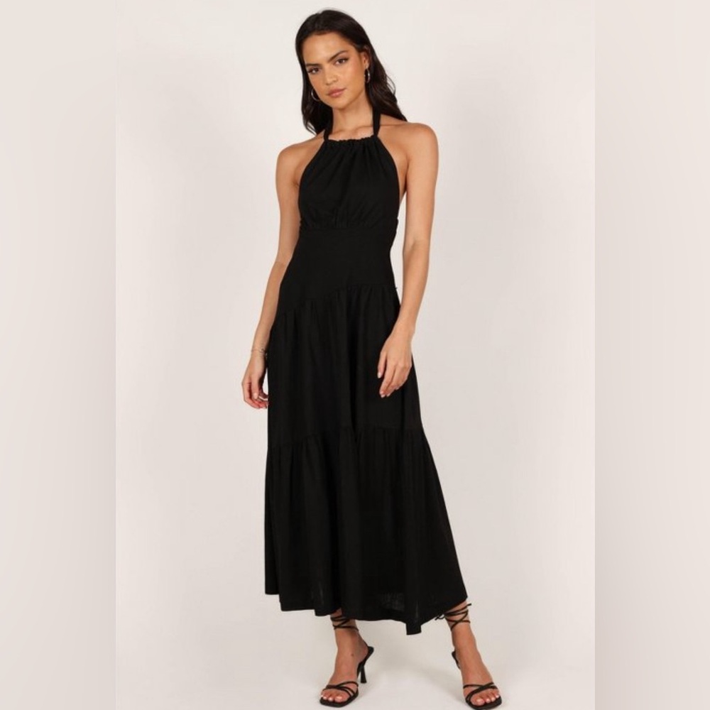Petal and Pup Midi Halter Dress